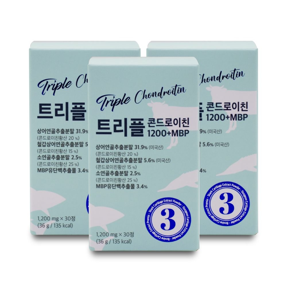 뉴온 트리플 콘드로이친 1200 1200mg x 30정 X 3박스 I