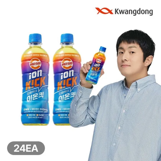 [본사직영] 비타500 이온킥 제로 이온음료 500ml 24입 