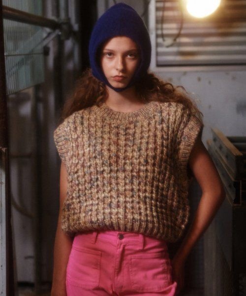 그린버터 Premium Yarn Candy Vest (Beige)