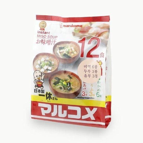 마루코메 잇큐상 즉석미소 12식 216g 일본 미소 된장국