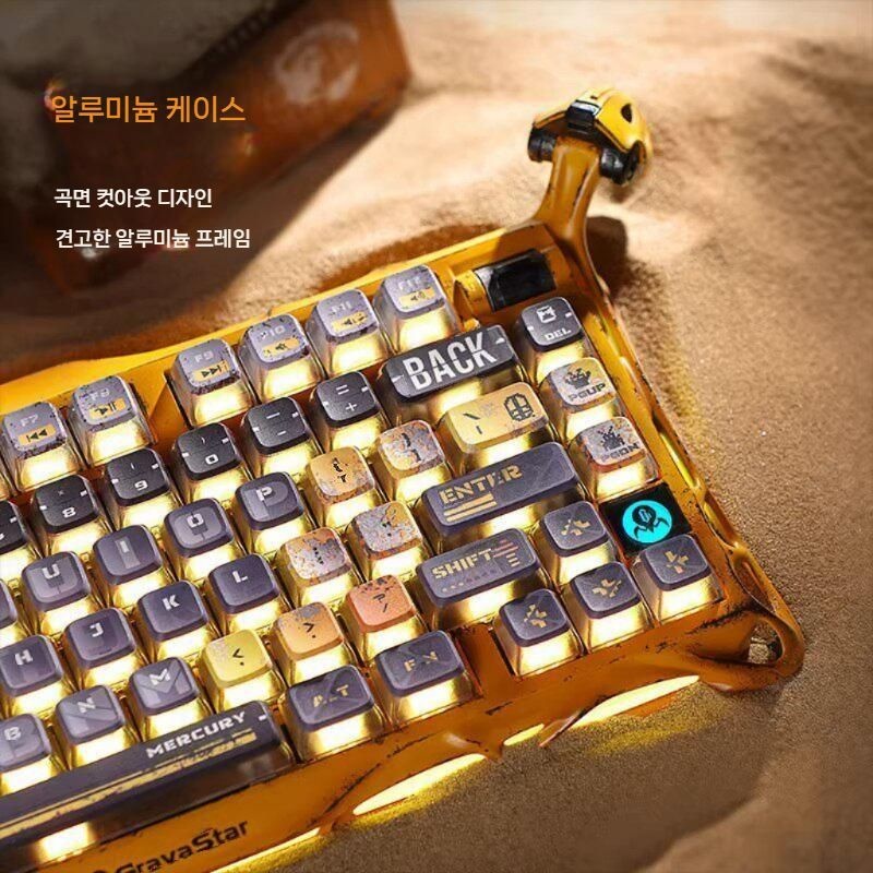 [해외] 그라바스타 K1 기계식 키보드 게이밍 유무선 블루투스 핫스왑 커스텀