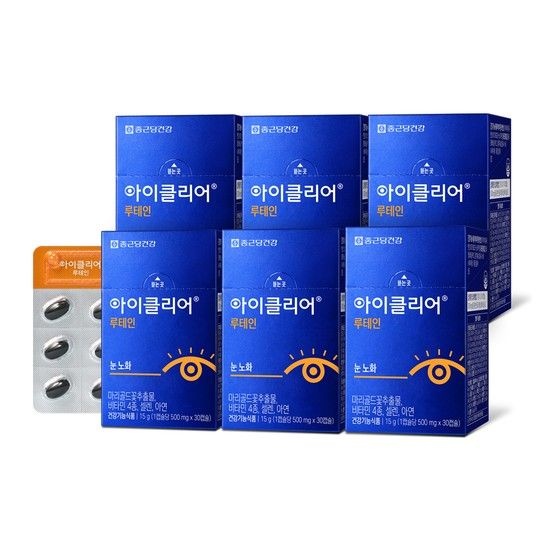 종근당건강 아이클리어 루테인 6박스