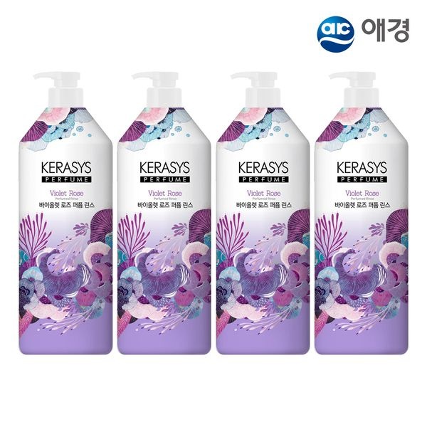 케라시스 퍼퓸 린스 1L X 4개 (화이트데이지/바이올렛로즈/그린릴리 택1)