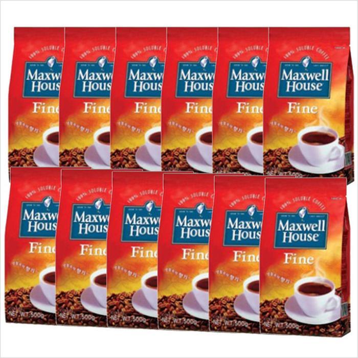 [동서식품] 맥스웰하우스 화인커피 500g x 12개입 (1박스)