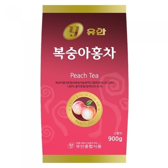 유안 복숭아홍차 베이스 자판기용 900g x 6봉