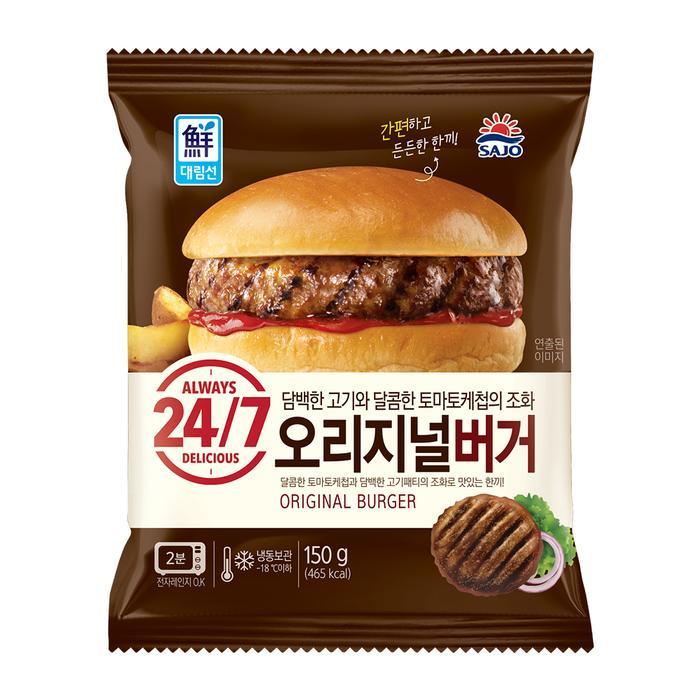 [오늘출발] [사조대림] 사조 오리지널 버거 150g x 15개