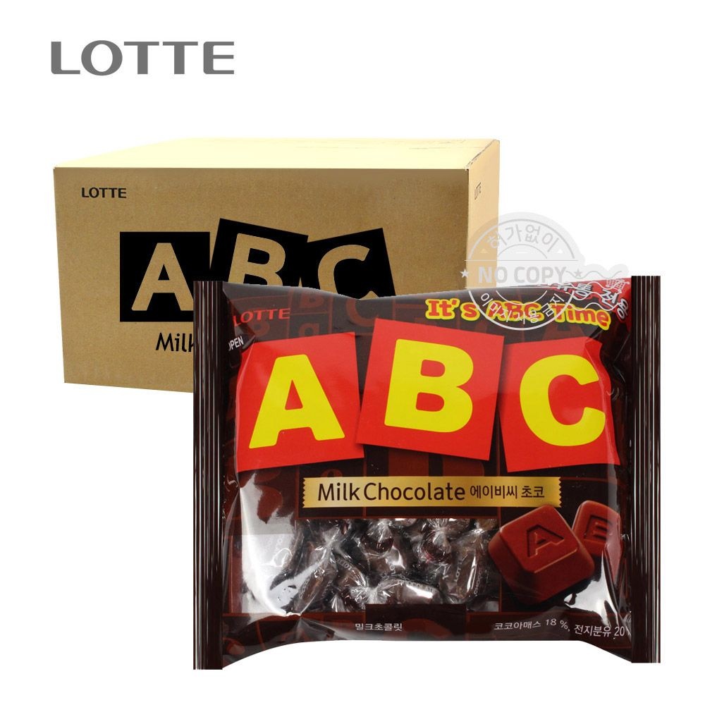 대용량 박스 롯데 ABC 초콜렛 72g 20입