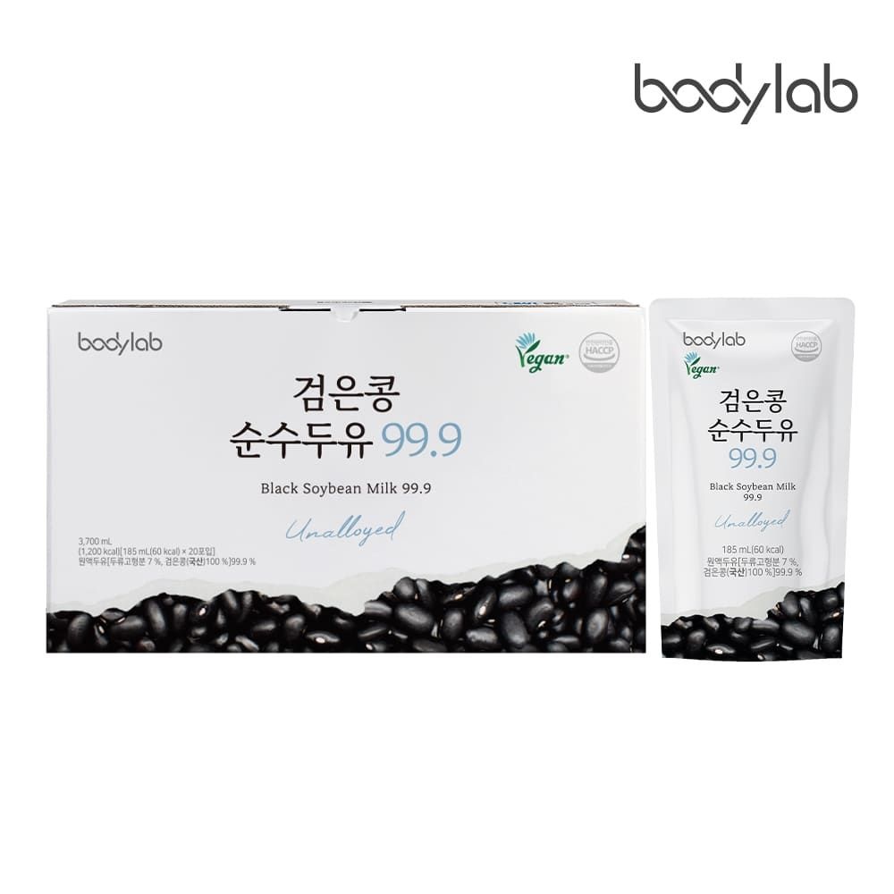 바디랩 (현대Hmall) [Bodylab] 바디랩 검은콩 순수두유 99.9 20팩 x1박스