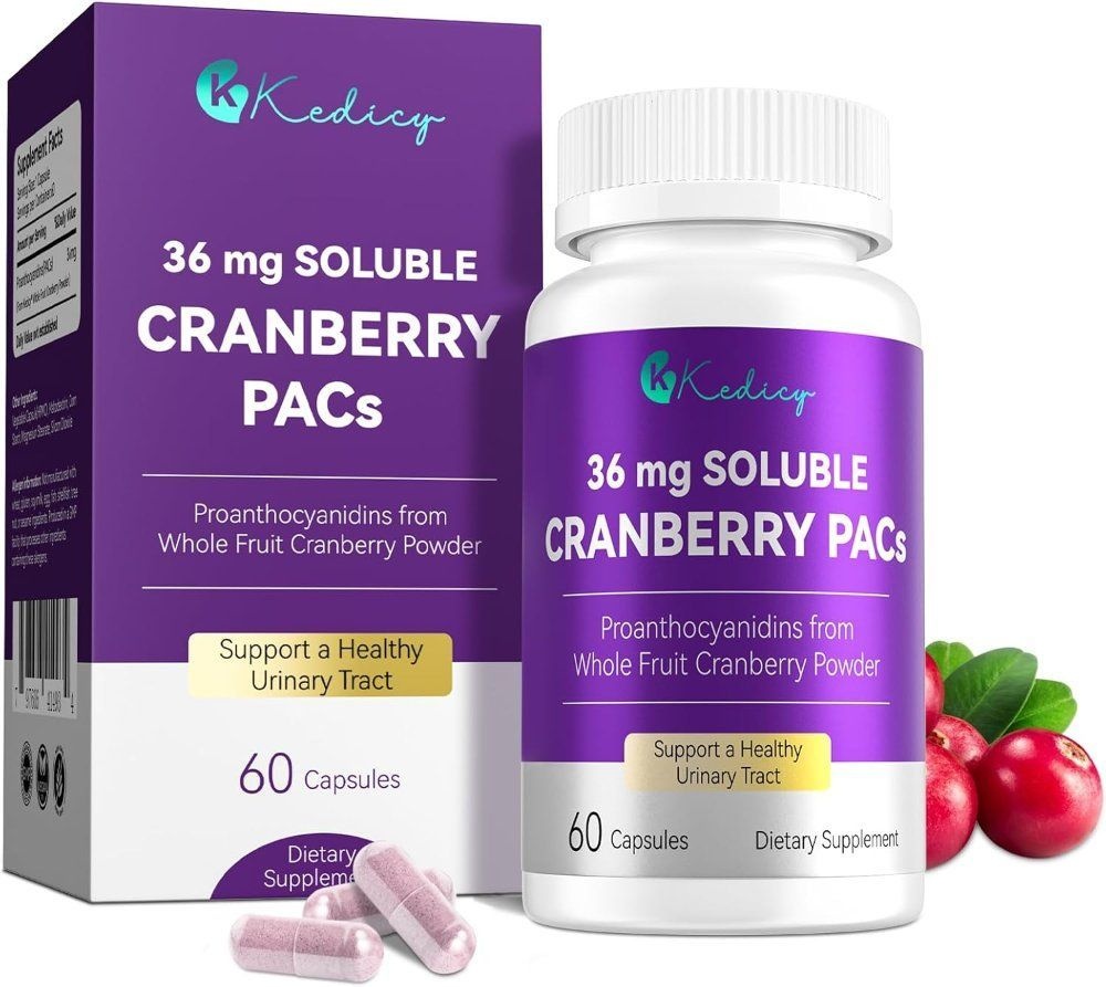 Kedicy [해외] 케디시 크랜베리 36 mg Soluble Cranberry PACs 캡슐 60정
