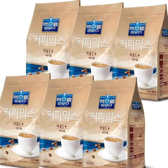 [오늘출발] 동서 맥스웰 마일드 플러스 800g 6개 커피믹스 자판기용