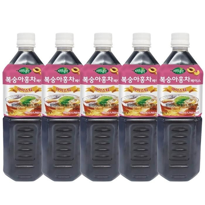 [오늘출발] 희창 자연생각 복숭아홍차 980ml X 5개 아이스티 음료