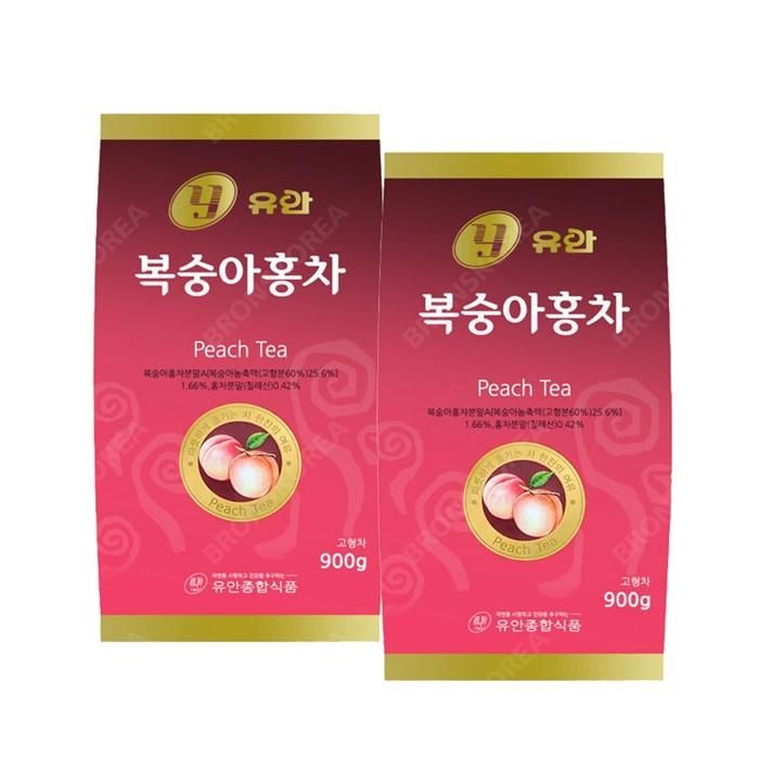 [오늘출발] 유안 복숭아 홍차 900g 2개/아이스티 에이드 자판기용