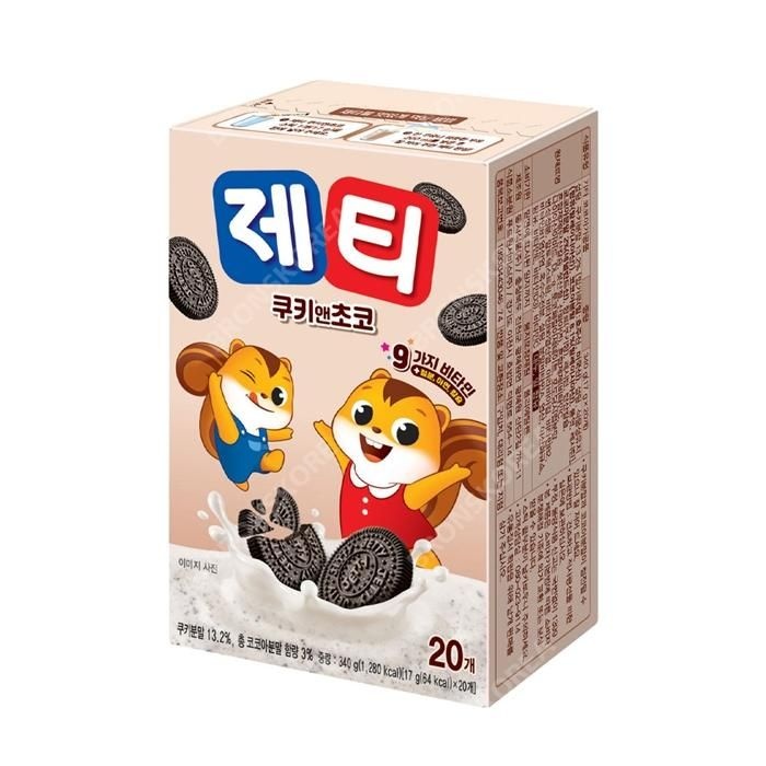 [오늘출발] 동서 제티 쿠키앤쵸코 20T 네스퀵 쿠앤크 초코렛맛 초코