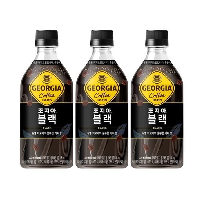 [오늘출발] 무료배송 조지아 크래프트 블랙 470ml x 24개pet