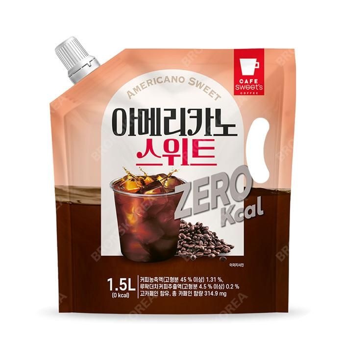 스위츠 아메리카노 스위트 제로 1.5L X 1개 대용량 제로