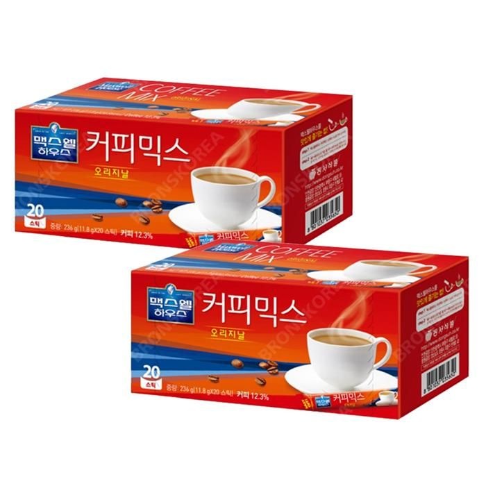 동서 맥스웰 오리지날 커피믹스 20T X 2개 스틱커피 일회용