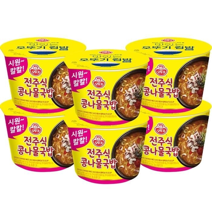 [오늘출발] 오뚜기 컵밥 전주식 콩나물 국밥 294.8g X 6개