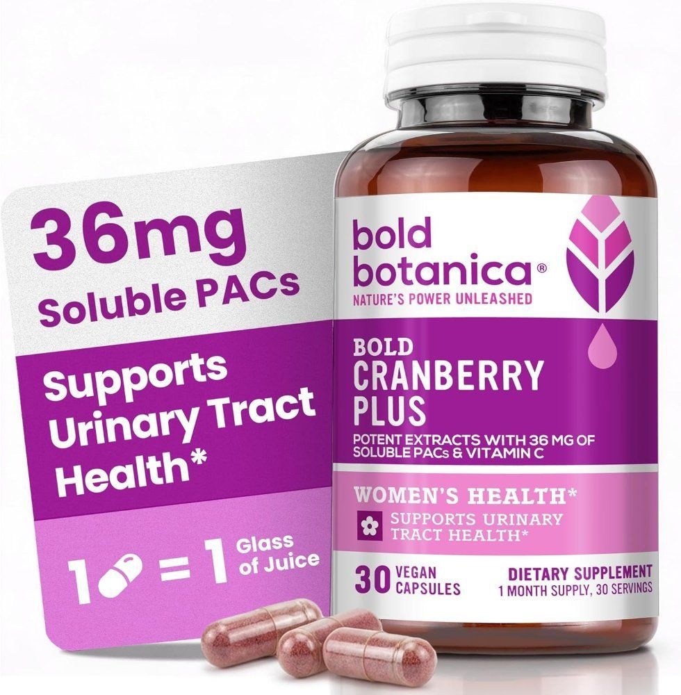 Bold Botanica [해외] 볼드보타니카 크랜베리 플러스 Cranberry Plus 36mg PACs 비건캡슐 30정