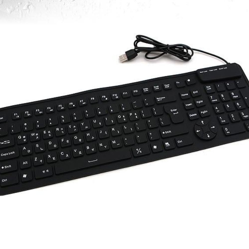 유선키보드 휴대용 노트북 실리콘 롤 키보드 무소음 접는 USB