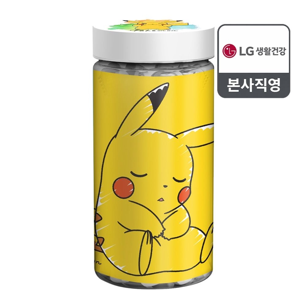 페리오 포켓몬 원통형 키즈 3단계 칫솔12입(피카츄)_칫솔캡 포함