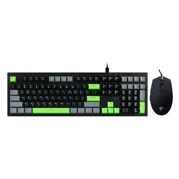 [오늘출발] 지클릭커 OFFICEPRO OPS50 사일런스 M 250 키보드 마우스 세트 (Pokergreen)