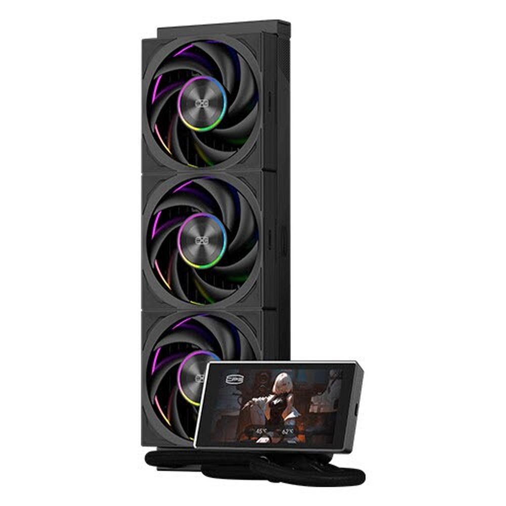 PCCOOLER CPS DT360 MAX ARGB DISPLAY 블랙 인텔 AMD 겸용 수랭 CPU 쿨러