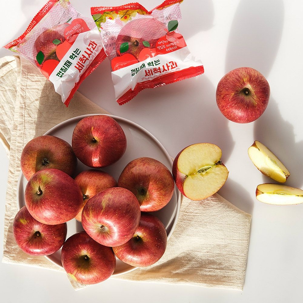 햇 홍로 세척 사과 2KG 산지직송 / 12brix 이상