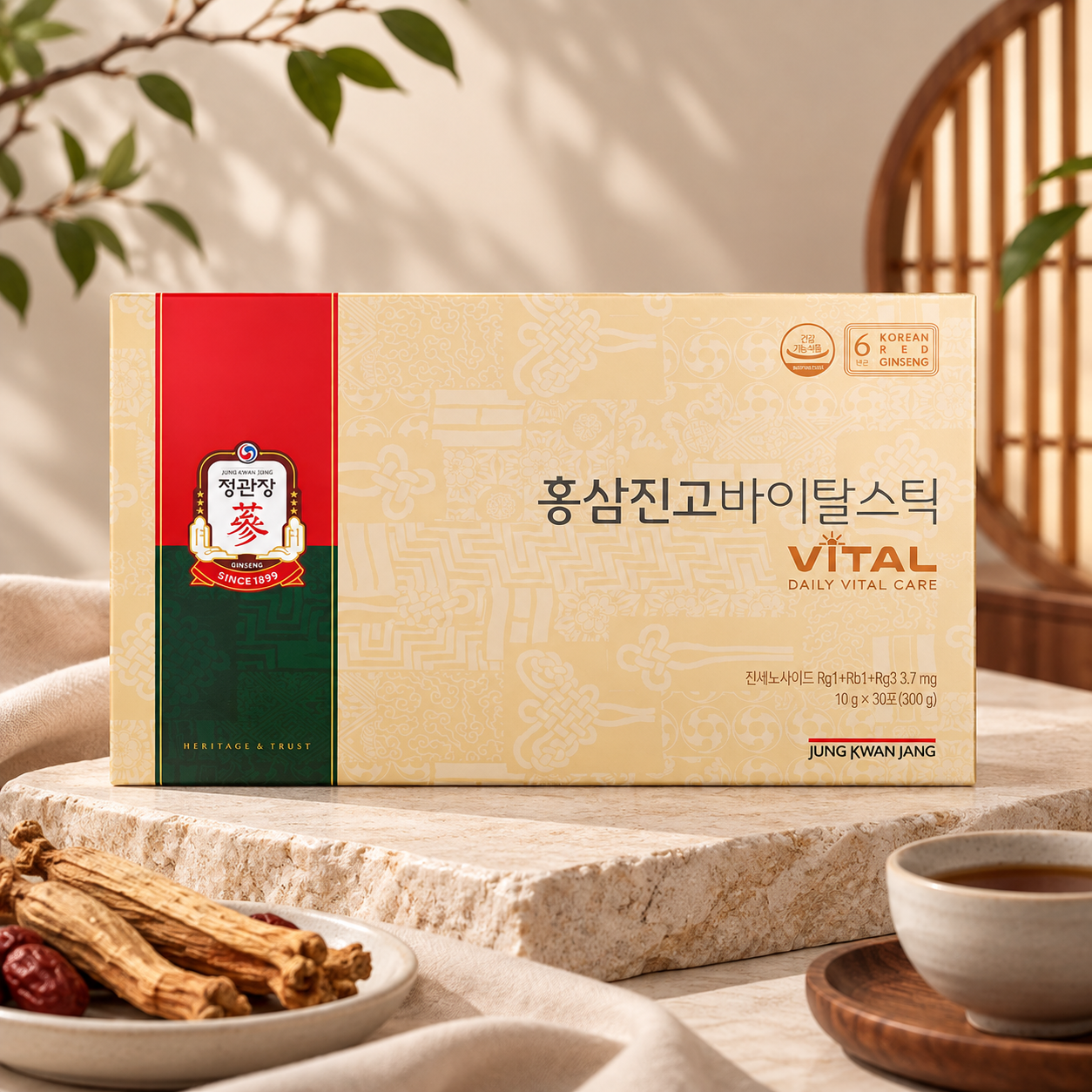 홍삼진고 바이탈스틱 10g 30포 X 1개 하루커머스