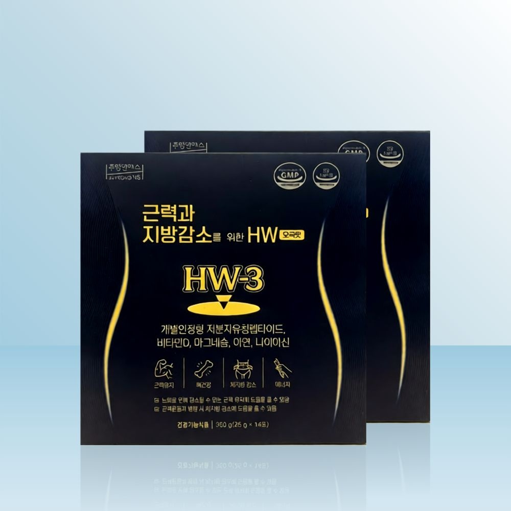 [오늘출발] 주영엔에스 근력과 지방감소를 위한 HW 오곡맛 (25g x 14포) x 2개