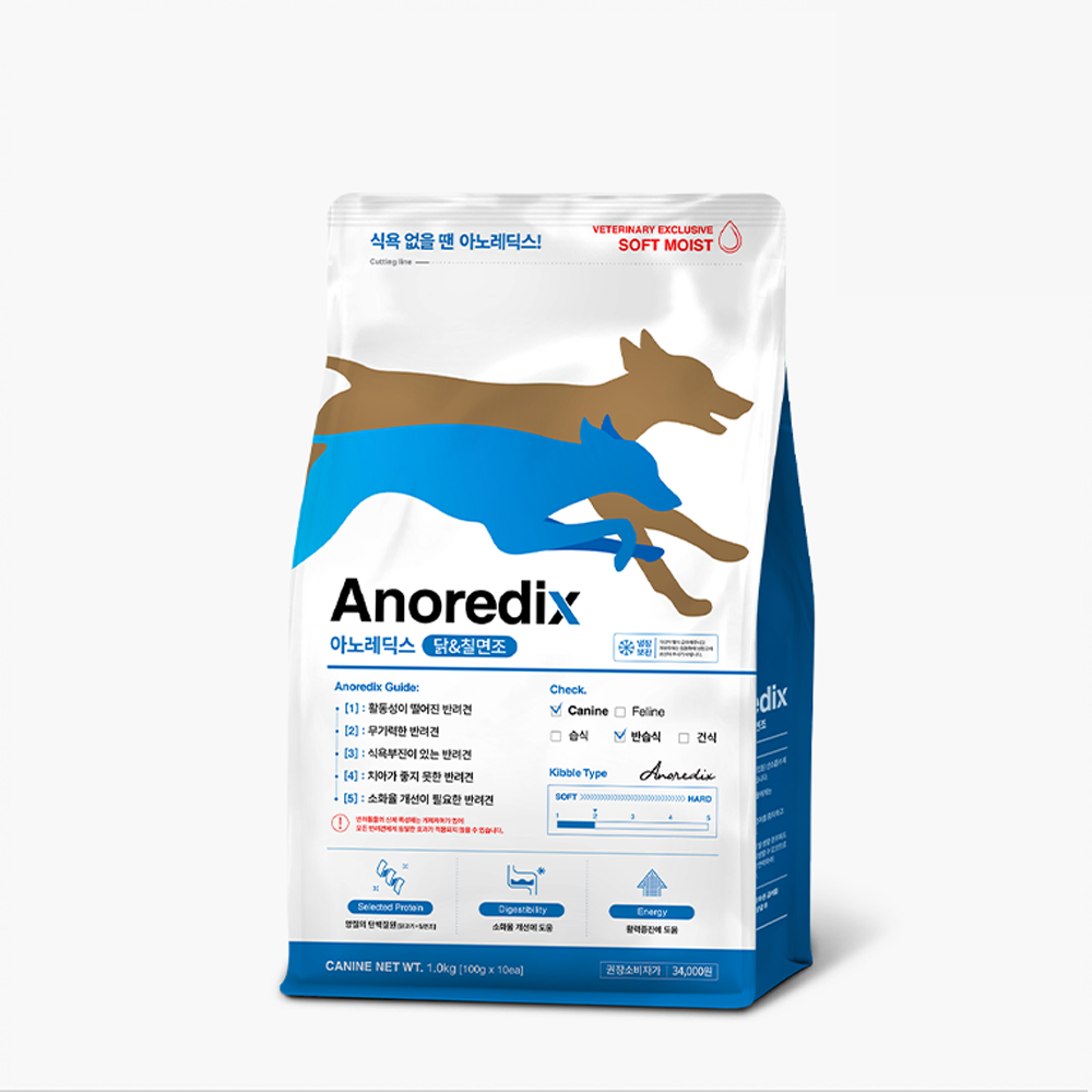 프루너스 닥터 힐 메딕스 강아지 처방식 사료 리커버리 알엑스 아노레딕스, 1kg, 1개