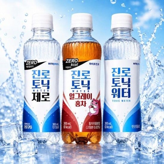 하이트진로 토닉워터 제로 홍차 300ml x 16개 3종 총 48개 하이볼 탄산음료 (52704079)