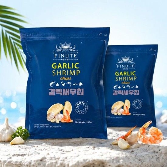 피뉴트 갈릭새우칩 240g 6개 새우과자 갈릭맛 스낵 (52704100)
