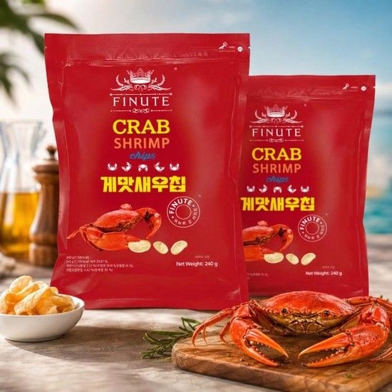 피뉴트 게맛새우칩 240g 5개 새우과자 갈릭맛 스낵 (52704094)