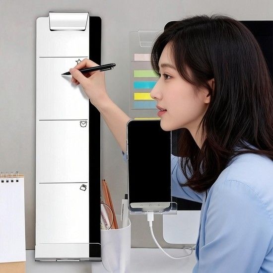 아크릴 모니터 메모보드 사무실 데스크 책상 인테리어 감성 데일리 아이템 노트패드