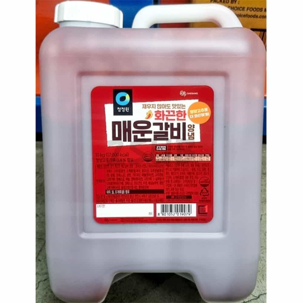 둘섭 매운갈비양념 화끈한맛 청정원 10K 갈비찜소스 돼지갈비양념 등갈비소스 돼지갈비소스