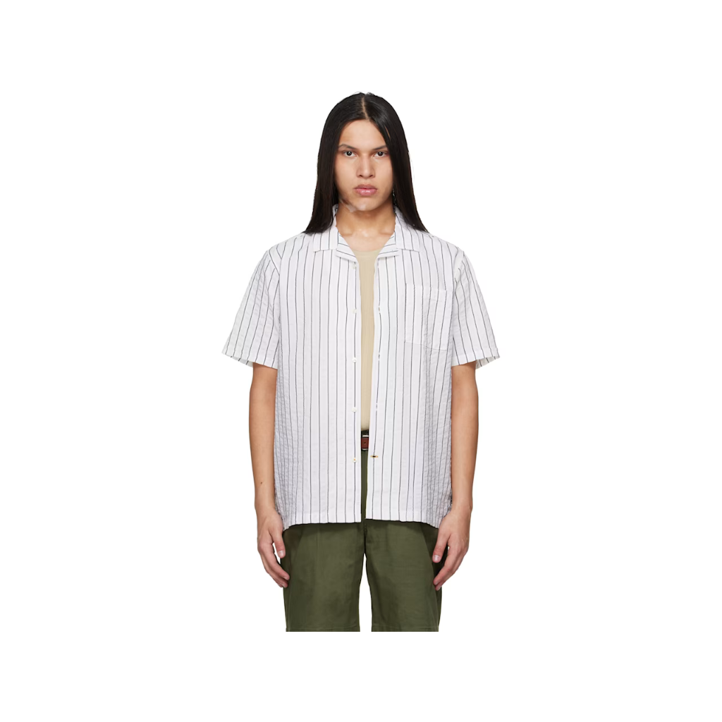 바버 화이트 파크 시어서커 스트라이프 셔츠 MSH5739WH32 TP872980645