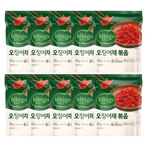 CJ제일제당 [하프클럽]비비고 오징어채볶음 55g x10개