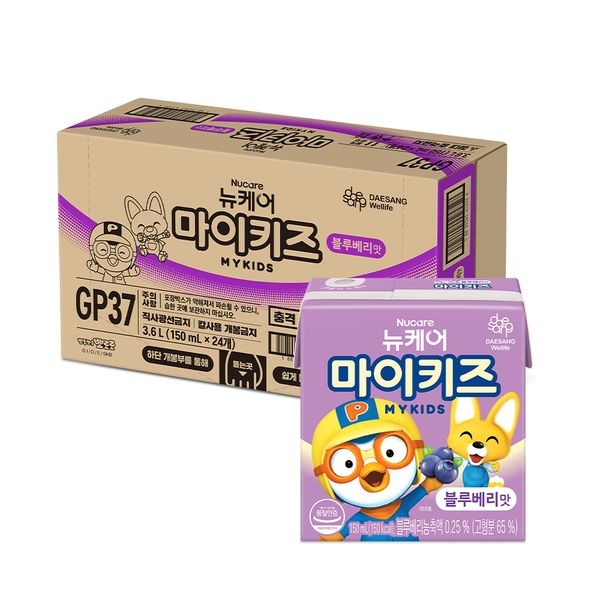 대상웰라이프 [대상웰라이프]뉴케어 마이키즈 블루베리 150mlx24팩, 1박스