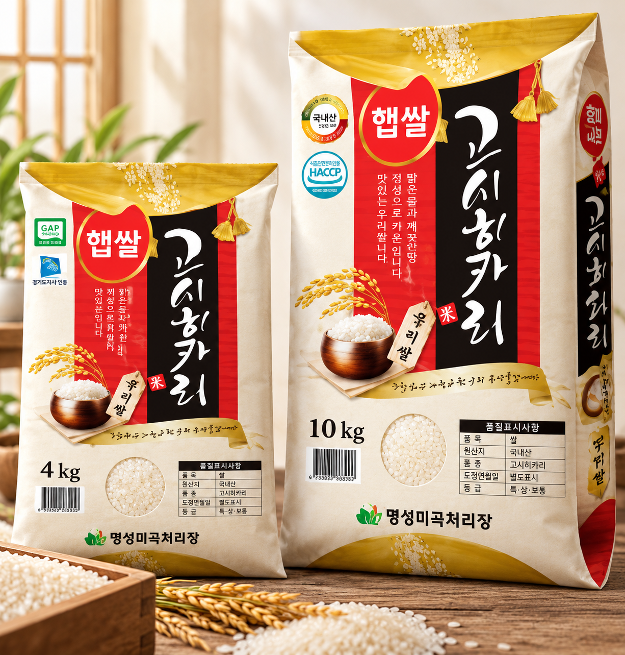 2026년 햅쌀 특등급 고시히카리(10kg/10kg+10kg/4kg/4kg+4kg)