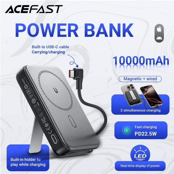 ACEFAST 10000mAh 22.5W 마그네틱 무선 고속 충전