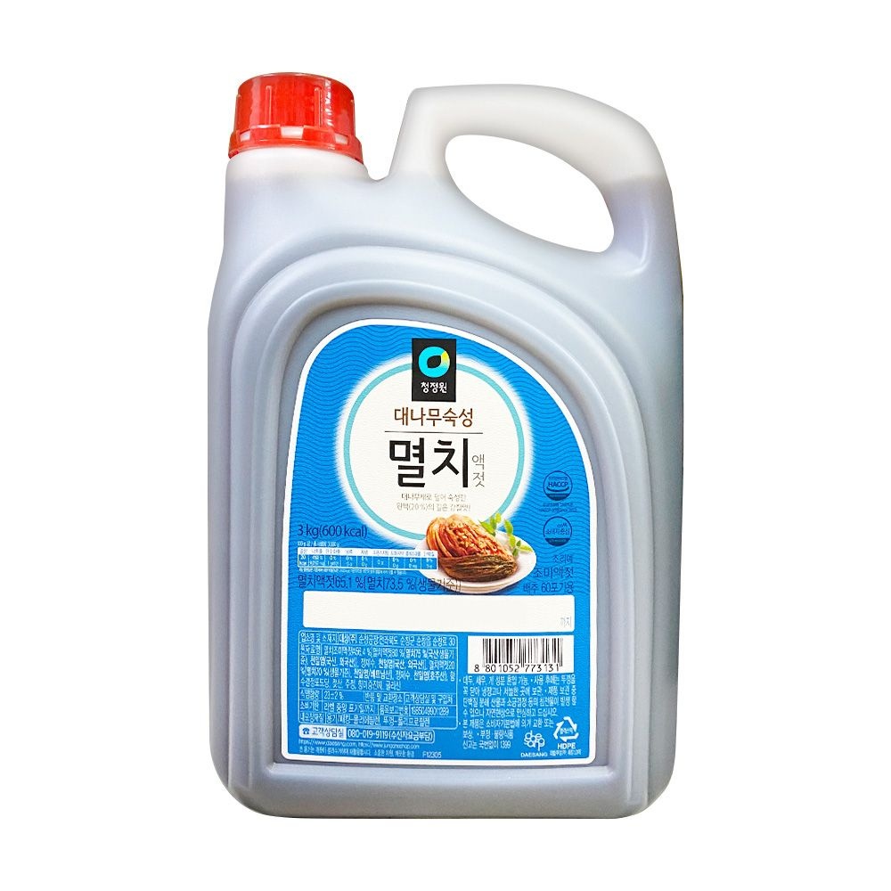 청정원 멸치액젓 3kg