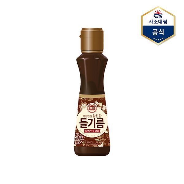 사조 해표 참진한 들기름 160ml /들깨기름