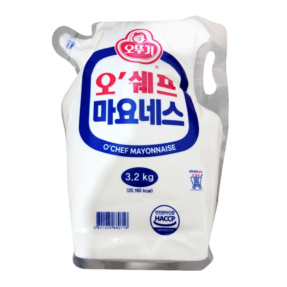 오뚜기 오쉐프 마요네즈 스탠딩파우치 3.2kg