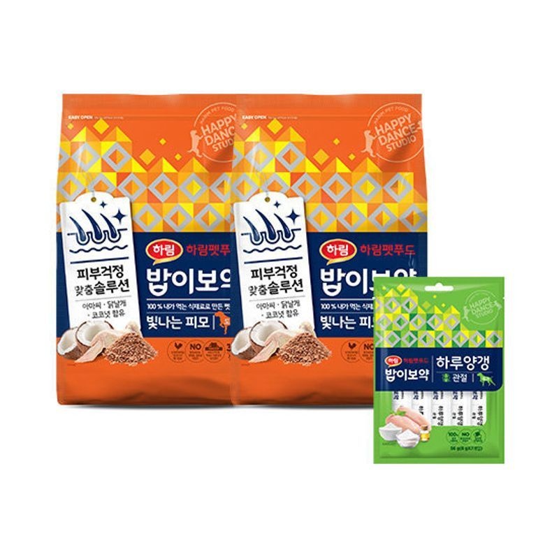 [행사코드] 밥이보약 DOG 빛나는 피모 6.8kg+하루양갱 관절 56g