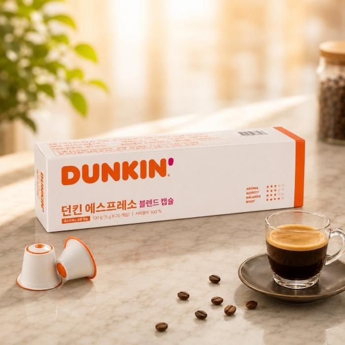 던킨 도너츠 에스프레소 블렌드 캡슐커피 5g x 20개 네스프레소 호환