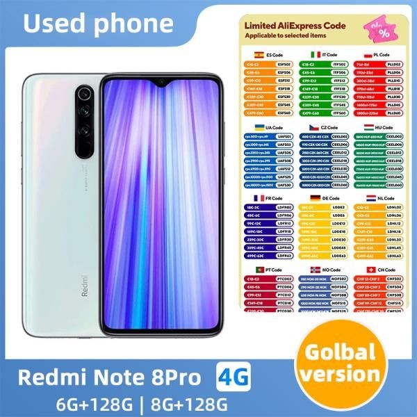 Redmi note 8 pro 4G 언락 128GB 안드로이드