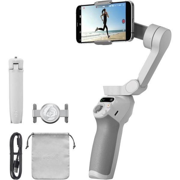 DJI [해외] DJI 오즈모 Mobile SE 아이폰호환 안드로이드폰용 3축 짐벌 내장 삼각대 셀카봉 스테빌라이저 ActiveTrack 6.0 유튜브 틱