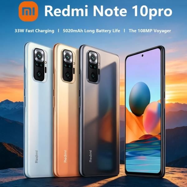 샤오미 레드미 노트 10 프로 4G 스마트폰 6.67인치 화면