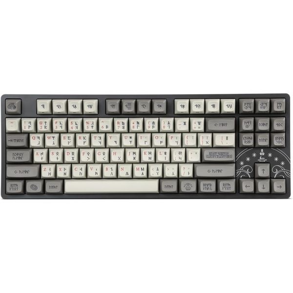 [해외] DROP 드롭 반지의 제왕 드워프 TKL 기계식 키보드 MT3 프로파일 키캡 액센트 키 포함 홀리 팬더 X 택타일 스위치 PBT