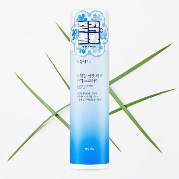 즉각쿨링 식물나라 시원한 산뜻 데오 바디 스프레이 100ml